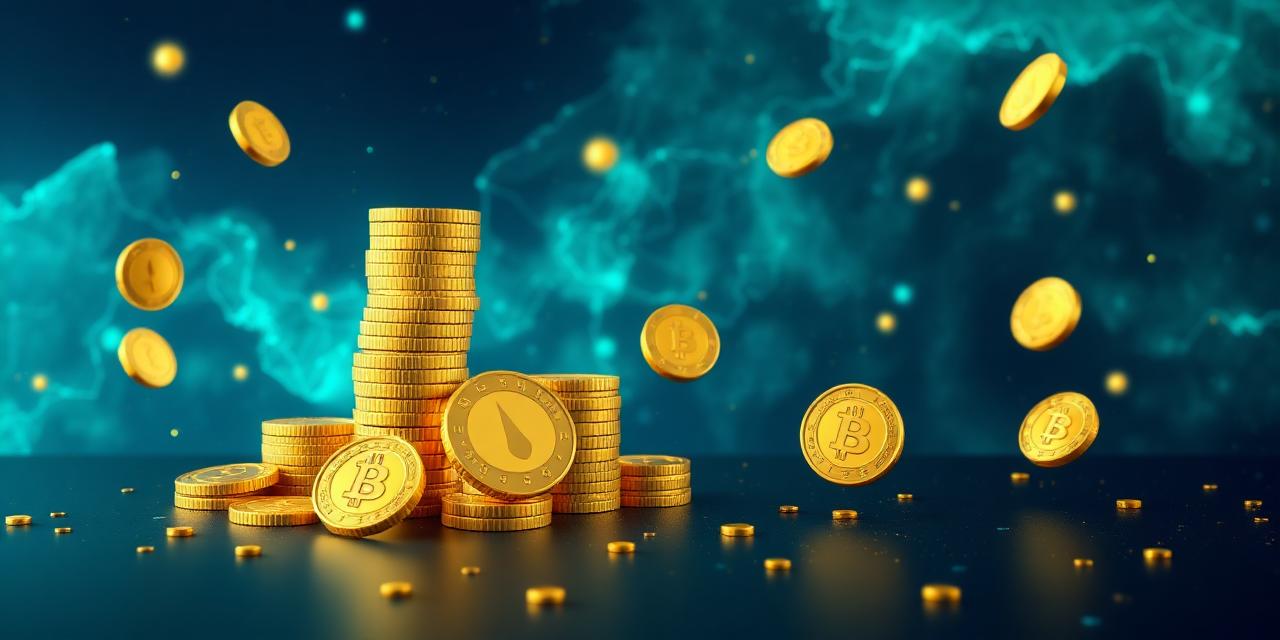 Stapels chips en crypto-munten bij Hyper Lucky